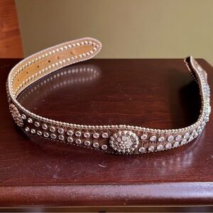Nocona girls’ 18” rhinestone studded belt